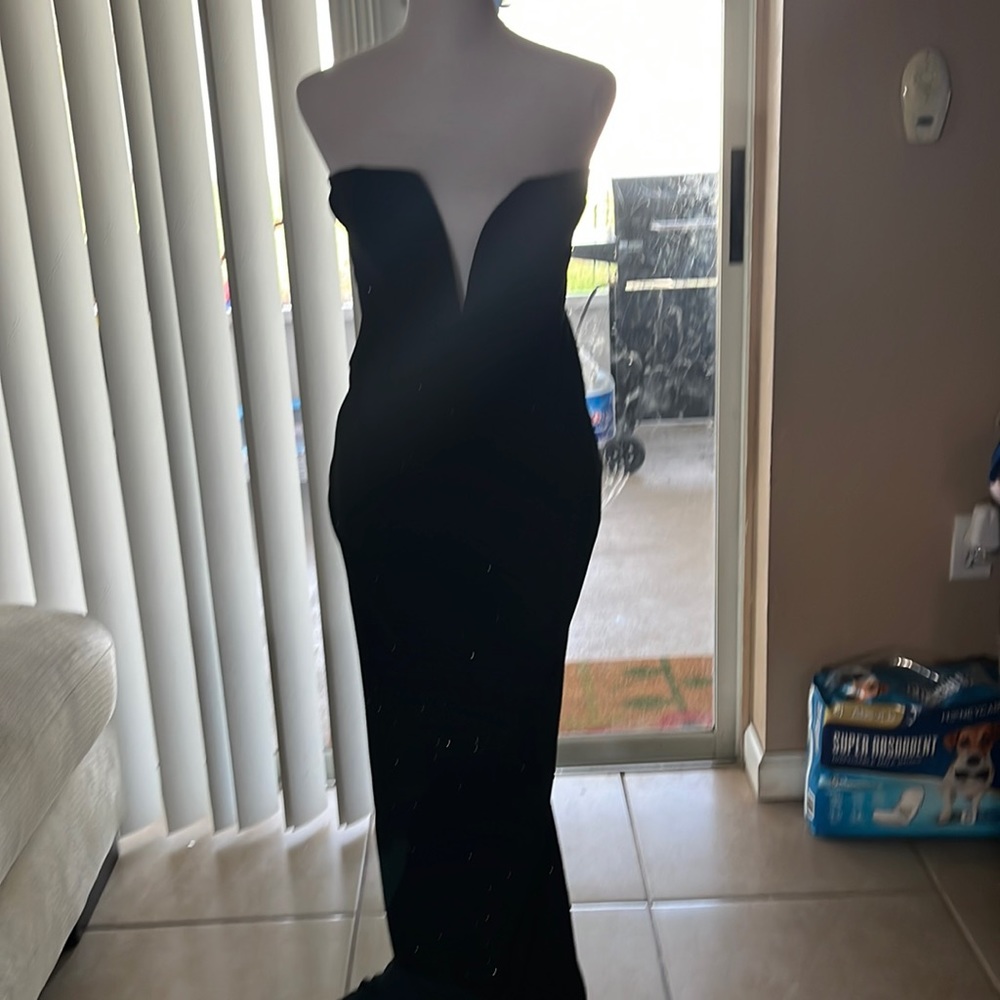 Black glitter dress